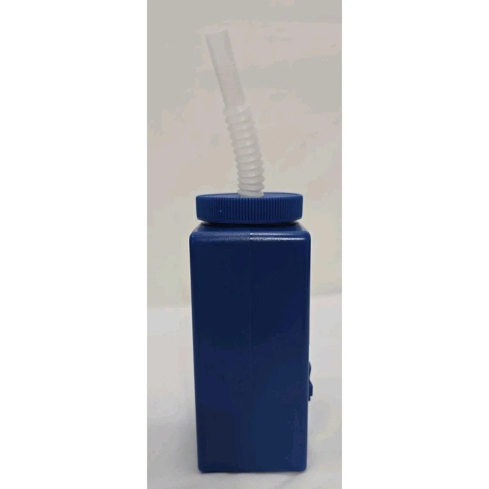 Plastic Video Game Tumbler Reusable Straw~Gameboy- SNES-Sega~Blue~16oz